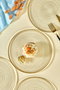 Hermia Set 6 Platos de Postre de Vidrio Transparente 21 cm